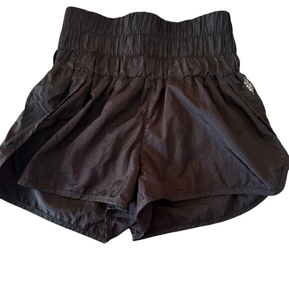 FREE PEOPLE | Black The Way Home Workout Run Shorts | Extra Small - Picture 2 of 5